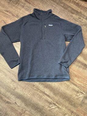 Patagonia Navy Blue Quarter-Zip Fleece Pullover